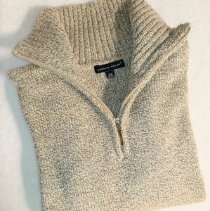 Vtg 90's/Y2K Carolyn Taylor sweater 1/4 zip marbled gray sz M